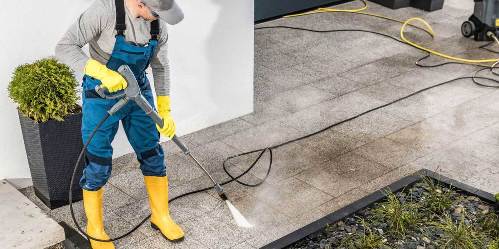 High-Velocity Pressure Washing